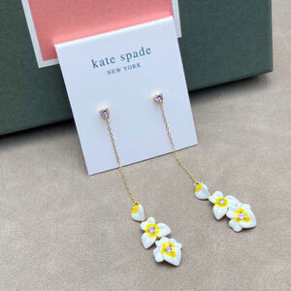 kate spade Plumeria Drop Earrings